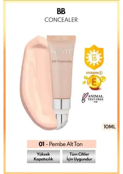 Note Cosmetics BB Concealer SPF 15 Göz Çevresi İçin Yüksek Kapatıcı ve Nemlendirici