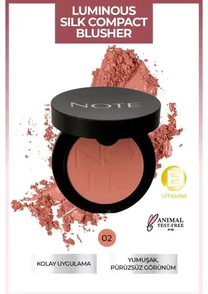 Note Cosmetics Luminous Silk Compact Allık: Doğal ve Parlak Görünüm Sağlayan Yüksek Kaliteli Makyaj Ürünü