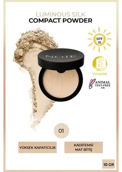 Note Cosmetics Luminous Silk Compact Powder ile doğal ve mat makyaj deneyimi