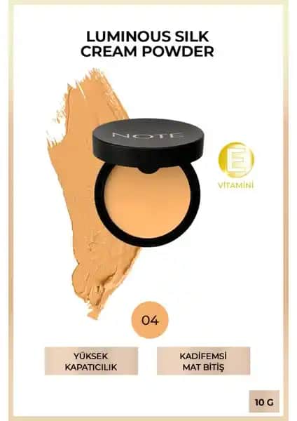 Note Cosmetics Luminous Silk Cream Powder: Yüksek Kapatıcılık ve Doğal Mat Bitiriş Özelliği