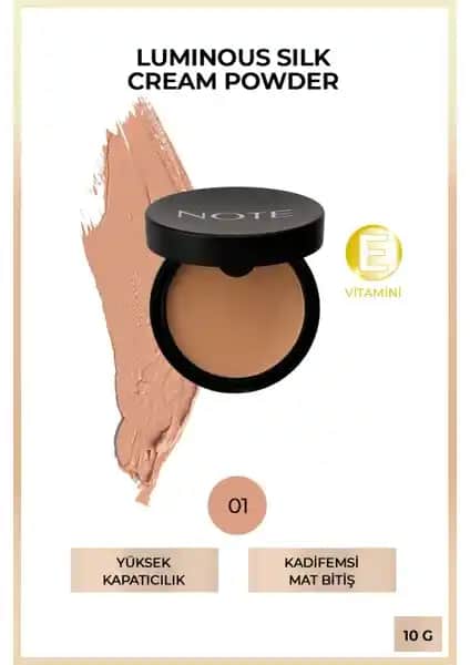 Note Cosmetics Luminous Silk Cream Powder: Yüksek Kapatıcılık ve Doğal Mat Bitirişli Makyaj Ürünü