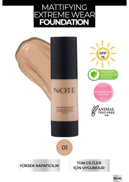 Note Cosmetics Mat Fondöten Günlük Kullanım İçin Kalıcı ve Doğal Görünüm Sağlar