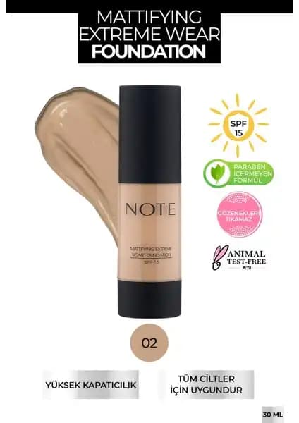 Note Cosmetics Matlaştırıcı Yoğun Kapatıcı Fondöten Günlük Kullanım İçin Uygun ve Pratik Bir Seçenek