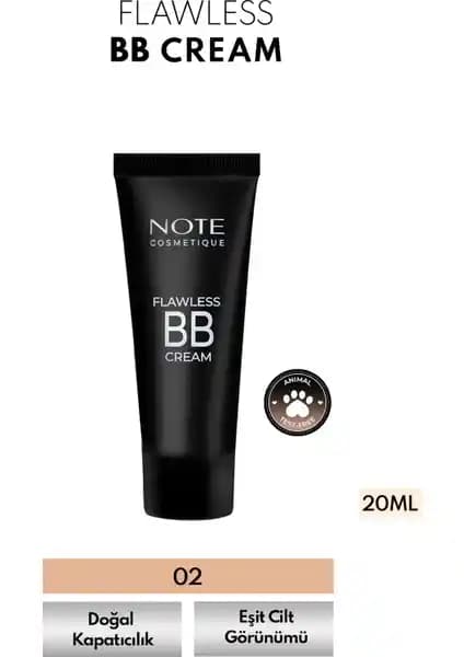 Note Flawless BB Cream 02 Doğal Kapatıcı ve Cilt Eşitleyici Ürün Özellikleri ve Kullanımı
