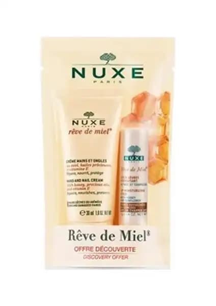 Nuxe Reve De Miel Mini Set: Kuru ve Çatlamış Ciltler İçin Lüks Nemlendirme Çözümü