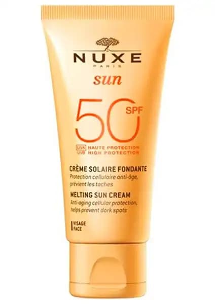 Nuxe Sun Güneş Koruyucu Yüz Kremi 50 SPF ile Güçlü ve Hassas Ciltlere Uygun Koruma