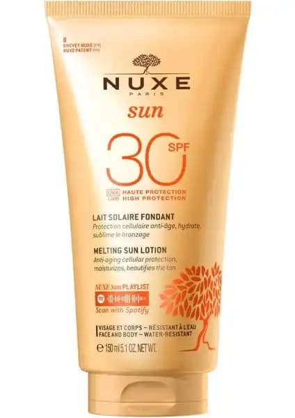 Nuxe Sun SPF 30 Lait Delicieux Koruyucu Güneş Kremi Yüz ve Vücut için