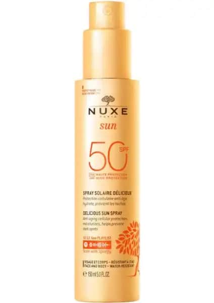 Nuxe Sun Sprey SPF50+ 150 ml Güneş Koruyucu Pratik ve Yüksek Koruma Sağlayan Ürün