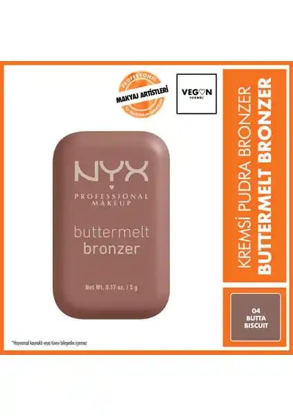 NYX Buttermelt Bronzer 04 Butta Biscuit Doğal ve Kalıcı Makyaj için Uygun Bir Seçim