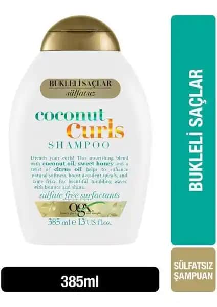 OGX Coconut Curls Sülfatsız Şampuan ile kıvırcık ve sağlıklı saçlar elde edin