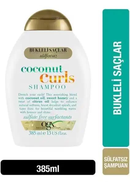 OGX Coconut Curls Sülfatsız Şampuan ile kıvırcık ve sağlıklı saçlar elde edin