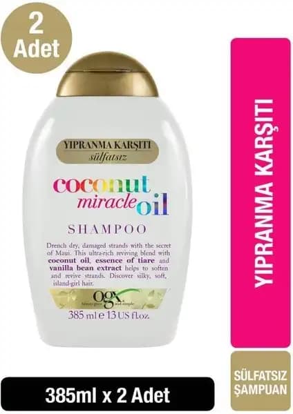 Ogx Hindistan Cevizi Miracle Oil Sülfatsız Şampuan Doğal ve Onarıcı Saç Bakım Ürünü