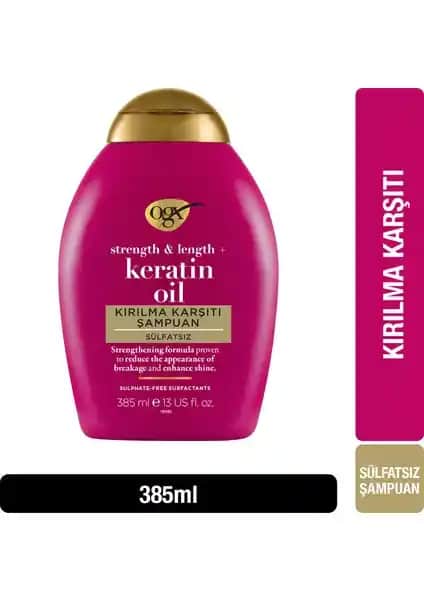 Ogx Kırılma Karşıtı Keratin Oil Şampuanı Saç Güçlendirme ve Parlaklık Sağlar