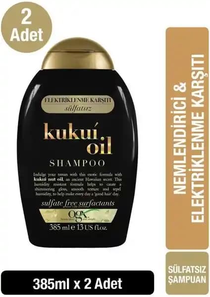 OGX Kukui Oil Sülfatsız Şampuan: Elektriklenme Karşıtı ve Doğal Saç Bakımı İçin Uygun