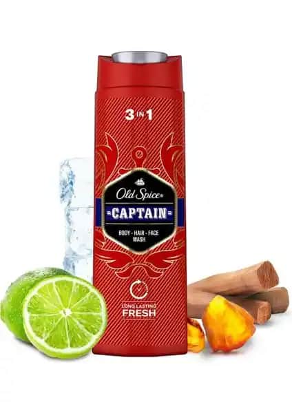 Old Spice 3'ü Birlikte Duş Jeli ve Şampuanı Erkekler İçin Çok Amaçlı Temizlik ve Ferahlık