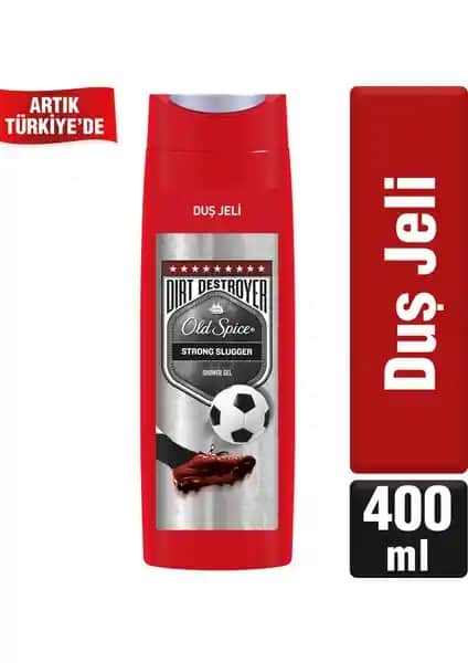Old Spice Strong Slugger Duş Jeli 400 ml Erkekler İçin Güçlü ve Kalıcı Temizlik Deneyimi