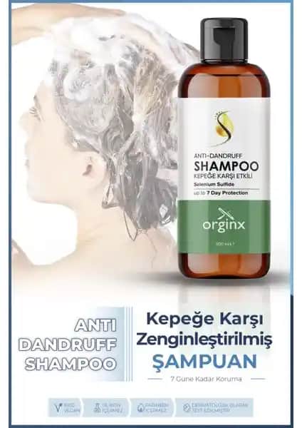 Orginx Kepeğe Karşı Etkili Bakım Şampuanı Saç Sağlığını Koruyan Etkili Formül