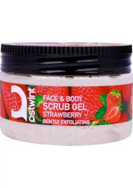 Ostwint Scrub Gel 300 ml Çilek Doğal ve Etkili Peeling Jeli Cilt Bakımı İçin