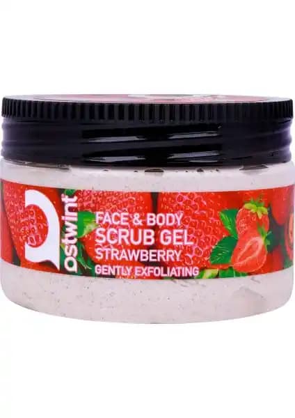 Ostwint Scrub Gel 300 ml Çilek Doğal ve Etkili Peeling Jeli Cilt Bakımı İçin