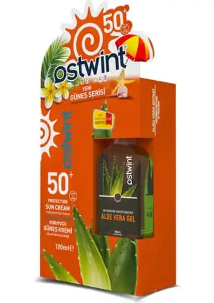 Ostwint SPF 50+ Güneş Kremi ve Aloe Vera Jel ile Güçlü ve Ferahlatıcı Cilt Koruması