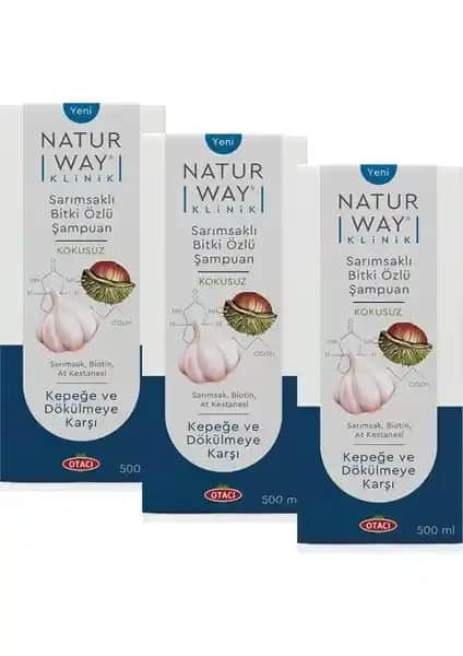 Otacı Naturway Klinik Sarımsaklı Şampuan Saç Dökülmesine Karşı Güçlü Doğal Çözüm