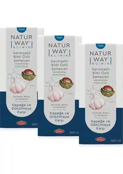 Otacı Naturway Klinik Sarımsaklı Şampuan Saç Dökülmesine Karşı Güçlü Doğal Çözüm