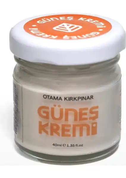 Otama Kırkpınar Çinko Mineralli Doğal Güneş Kremi 40 ml Vegan ve Cilt Dostu Koruma