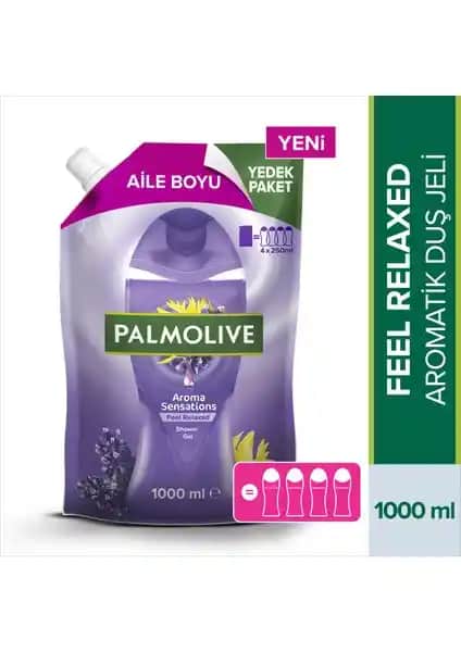 Palmolive Aroma Sensations Feel Relaxed Aromatik Duş Jeli: Rahatlatıcı ve Ferahlatıcı 1000 ml Büyüklükte Ürün