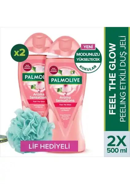 Palmolive Aroma Sensations Feel the Glow Duş Jeli Doğal İçeriklerle Peeling ve Ferahlatıcı Deneyim
