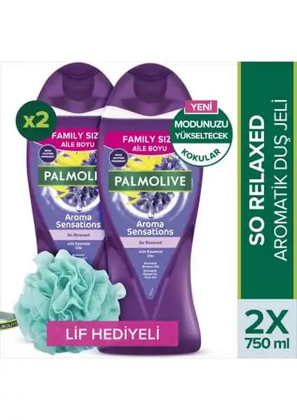 Palmolive Aroma Sensations So Relaxed duş jeli doğal içerik ve rahatlatıcı aromasıyla günlük bakımınıza yenilik katar