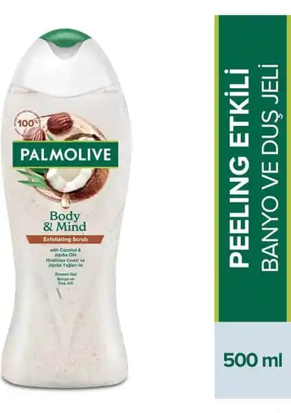 Palmolive Body & Mind Hindistan Cevizi ve Jojoba Yağları Peelingli Banyo Duş Jeli Ürün Tanıtımı