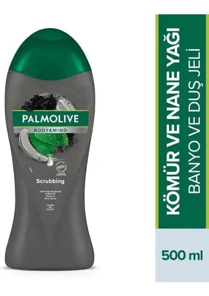 Palmolive Body & Mind Kömür ve Nane Yağı ile Doğal ve Ferahlatıcı Duş Deneyimi