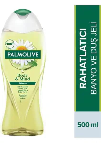 Palmolive Body & Mind Papatya Özlü Doğal Yağlarla Rahatlatıcı Duş Jeli 75-90 Karakter