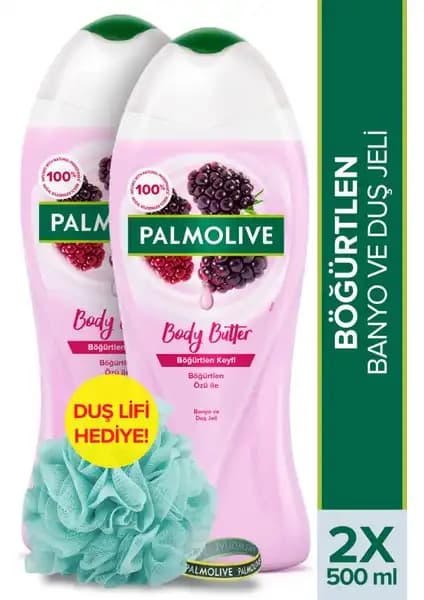 Palmolive Böğürtlen Keyfi Body Butter Duş Jeli 500 ml doğal ve nemlendirici özellikleriyle