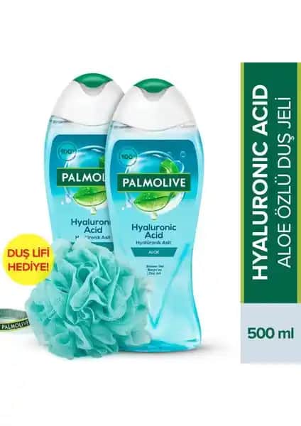 Palmolive Hyaluronic Acid Doğal Aloe Özlü Banyo ve Duş Jeli ile Sağlıklı ve Nemli Cilt Bakımı