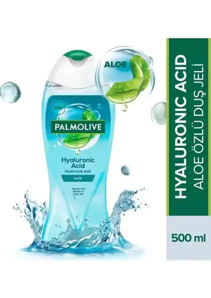 Palmolive Hyaluronic Acid Doğal Aloe Özlü Nemlendirici Duş Jeli Cildinizi Derinlemesine Nemlendirir