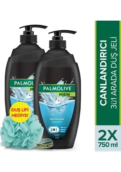 Palmolive Men Sport 4'ü 1 Arada Duş Jeli Erkeksi Ferahlatıcı ve Çok Yönlü Temizlik Ürünü
