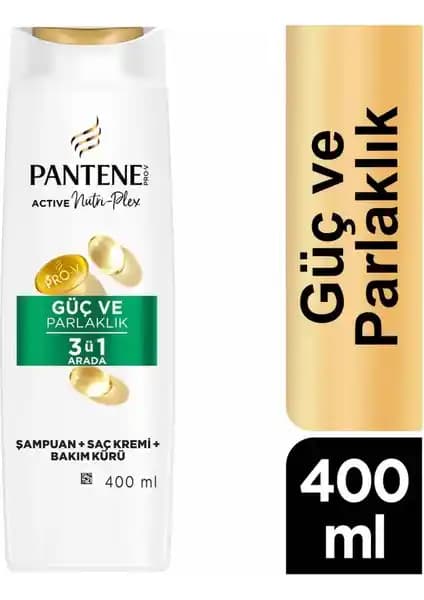 Pantene Güç ve Parlaklık 3'ü 1 Arada Şampuan ile Saçlarınızda Devrim Yapan Bakım