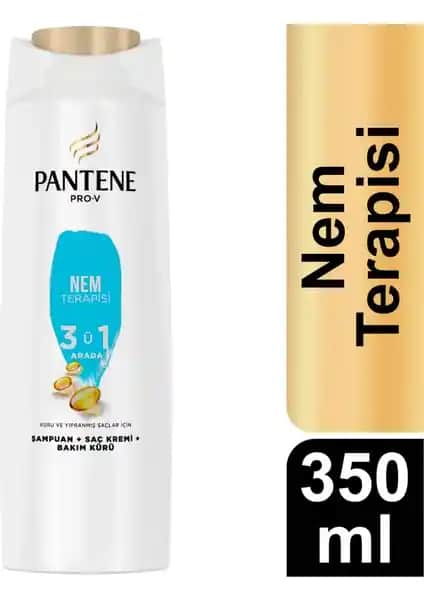 Pantene Nem Terapisi 3'ü 1 Arada Şampuan: Kuru ve Yıpranmış Saçlar İçin Güçlendirici Çözüm