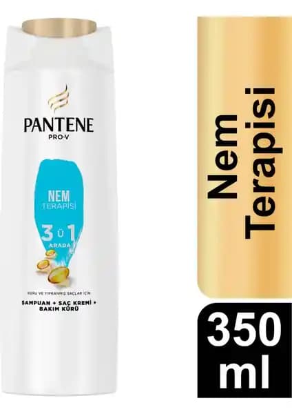 Pantene Nem Terapisi 3'ü 1 Arada Şampuan: Kuru ve Yıpranmış Saçlar İçin Güçlendirici Çözüm