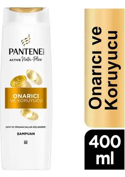 Pantene Onarıcı ve Koruyucu Şampuan 400ml Saç Güçlendirme ve Onarım Ürünü