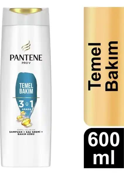 Pantene Temel Bakım 3'ü 1 Arada Şampuan ile Günlük Saç Bakımında Etkili Çözüm