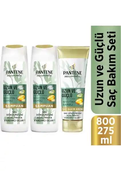 Pantene Uzun ve Güçlü Bambu ve Biotinli Saç Bakım Seti: Saçlarınızı Güçlendiren ve Uzatan Çözüm