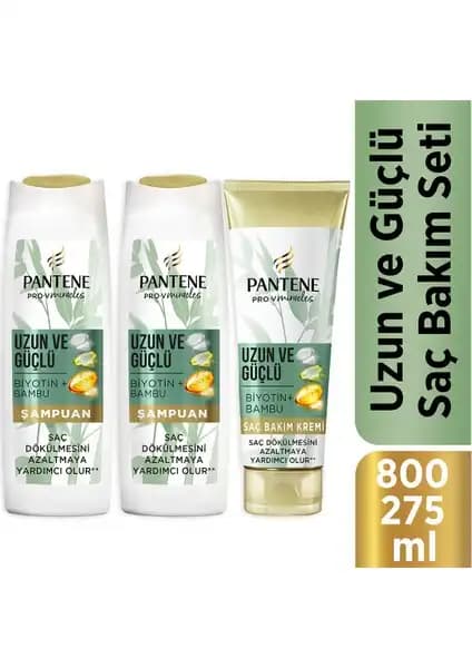 Pantene Uzun ve Güçlü Bambu ve Biotinli Saç Bakım Seti: Saçlarınızı Güçlendiren ve Uzatan Çözüm