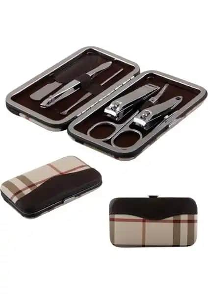 PeakBays Deri Çantalı 6 Parça Manikür Seti: Evde Profesyonel El ve Ayak Bakımı İmkanı