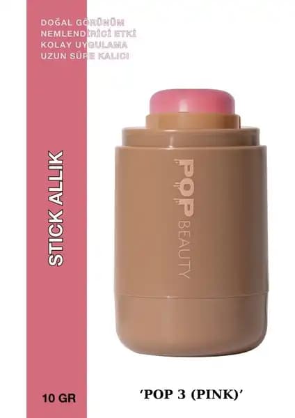 Pop Beauty Doğal Görünüm ve Nemlendirici Etkili Stick Allık Ürünü İncelemesi
