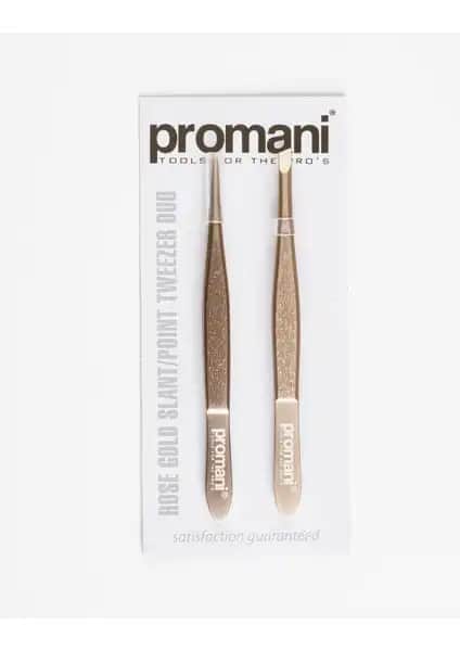 Promani Rose Altın 2 Li Cımbız Seti: Hassas ve Şık Tüy Alma Çözümü