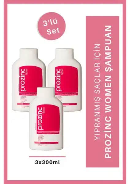 Prozinc Women Şampuanı Yıpranmış ve İşlem Görmüş Saçlar İçin Güçlendirici Çözüm