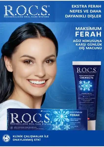R.O.C.S. Maksimum Ferah Diş Macunu: Uzun Süreli Ferahlık ve Doğal İçerik Özellikleri
