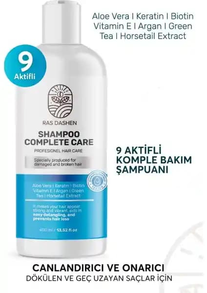Ras Dashen Kolajen ve Keratin İçeren Saç Dökülmesine Karşı Güçlendirici ve Uzatan Şampuan
